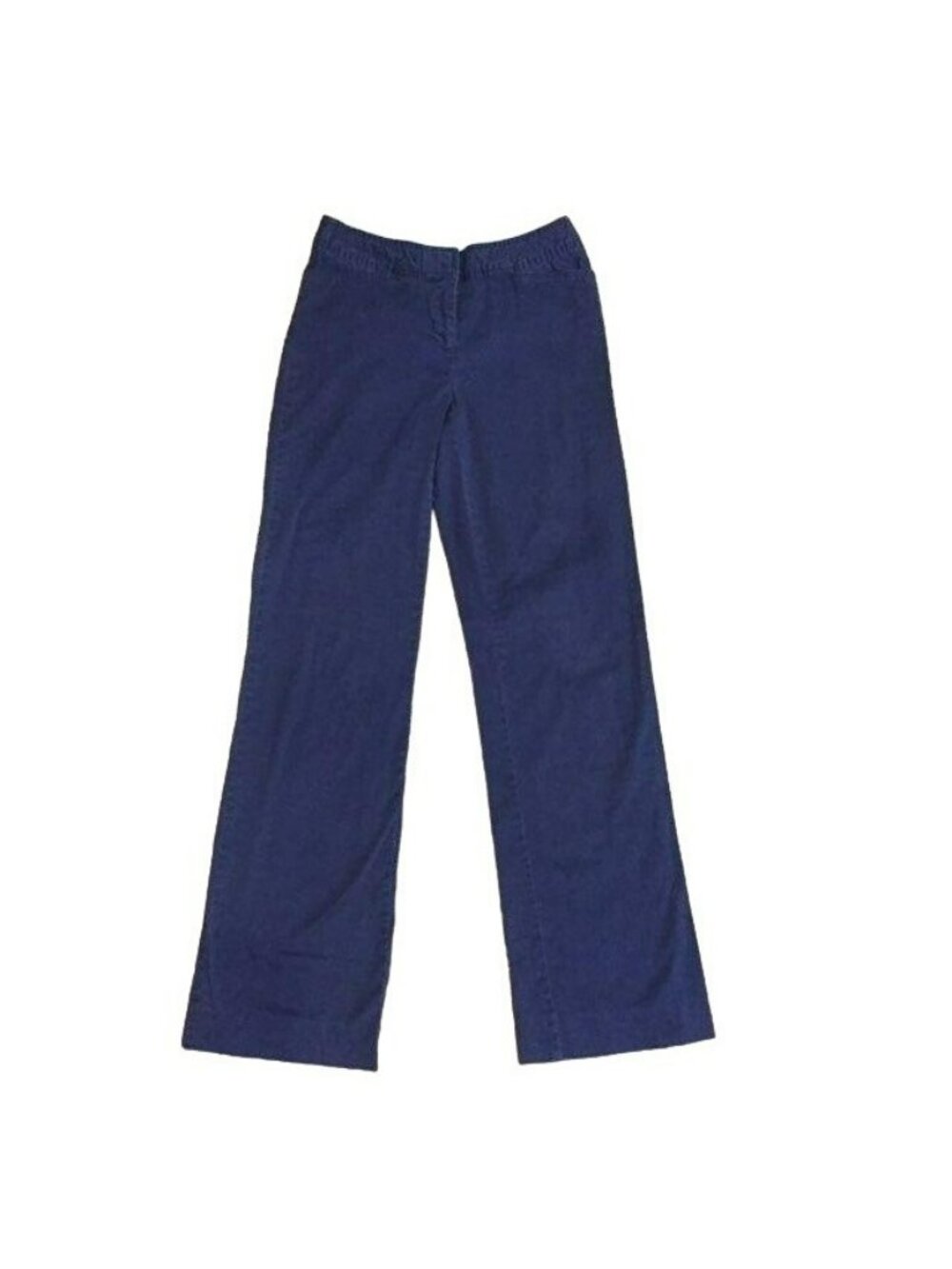Vintage George Stretch Pants Womens 4 Blue Straight Leg Lightweight Cotton Blend